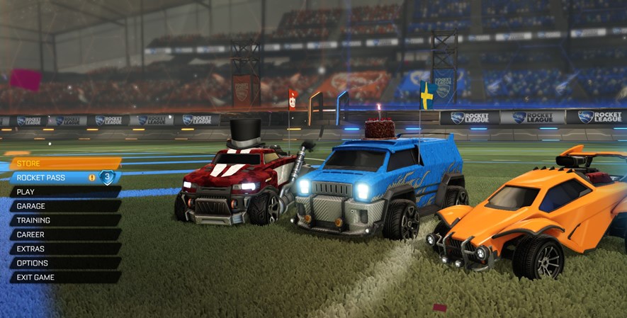 rocket league multiplayer splitscreen, black around second player screen